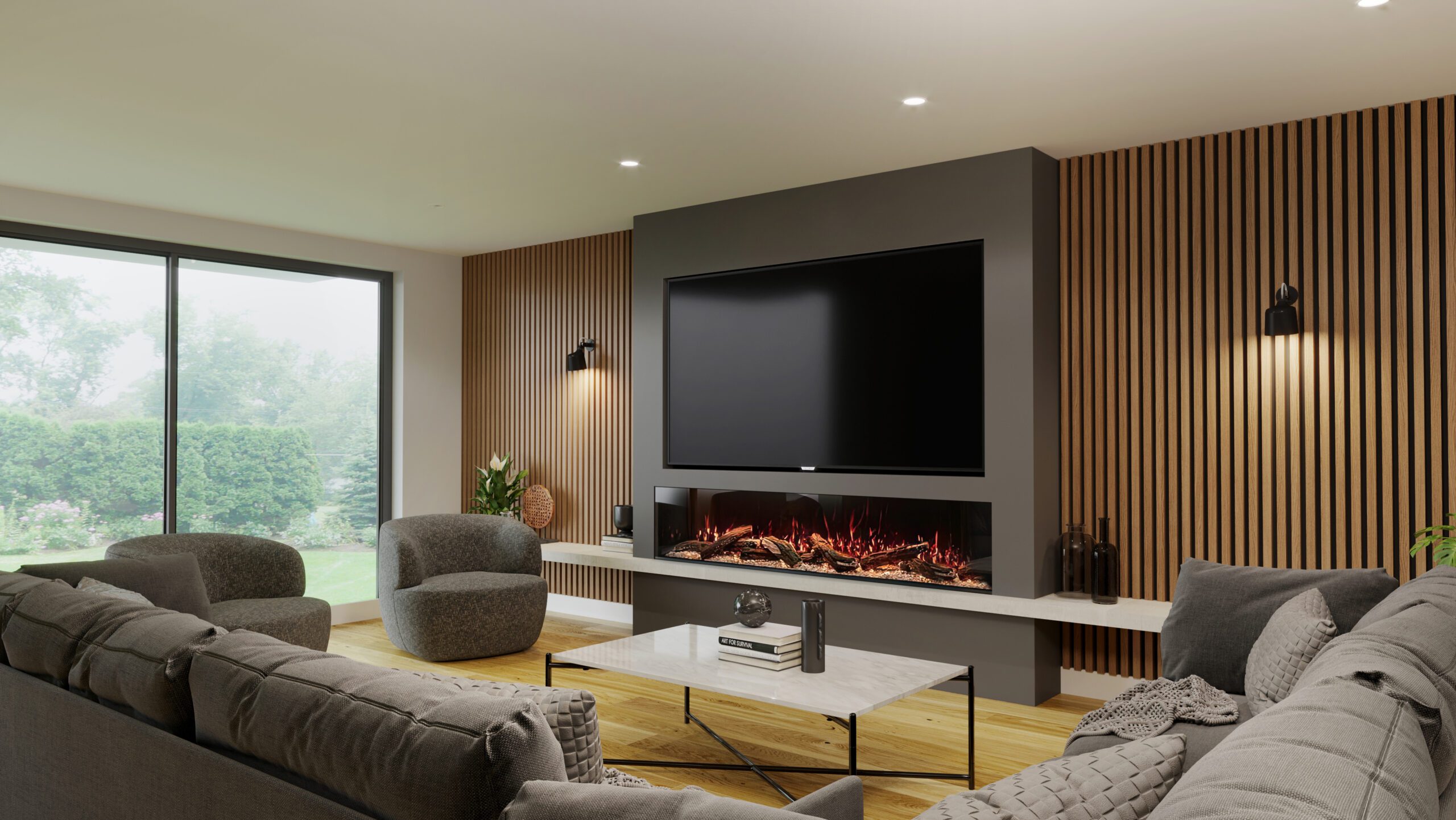 Media Wall Electric Fires | Pre-Built and Installed | EconovexFires